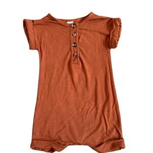 Lou Lou & Company Rust Baby Romper | 12-24M